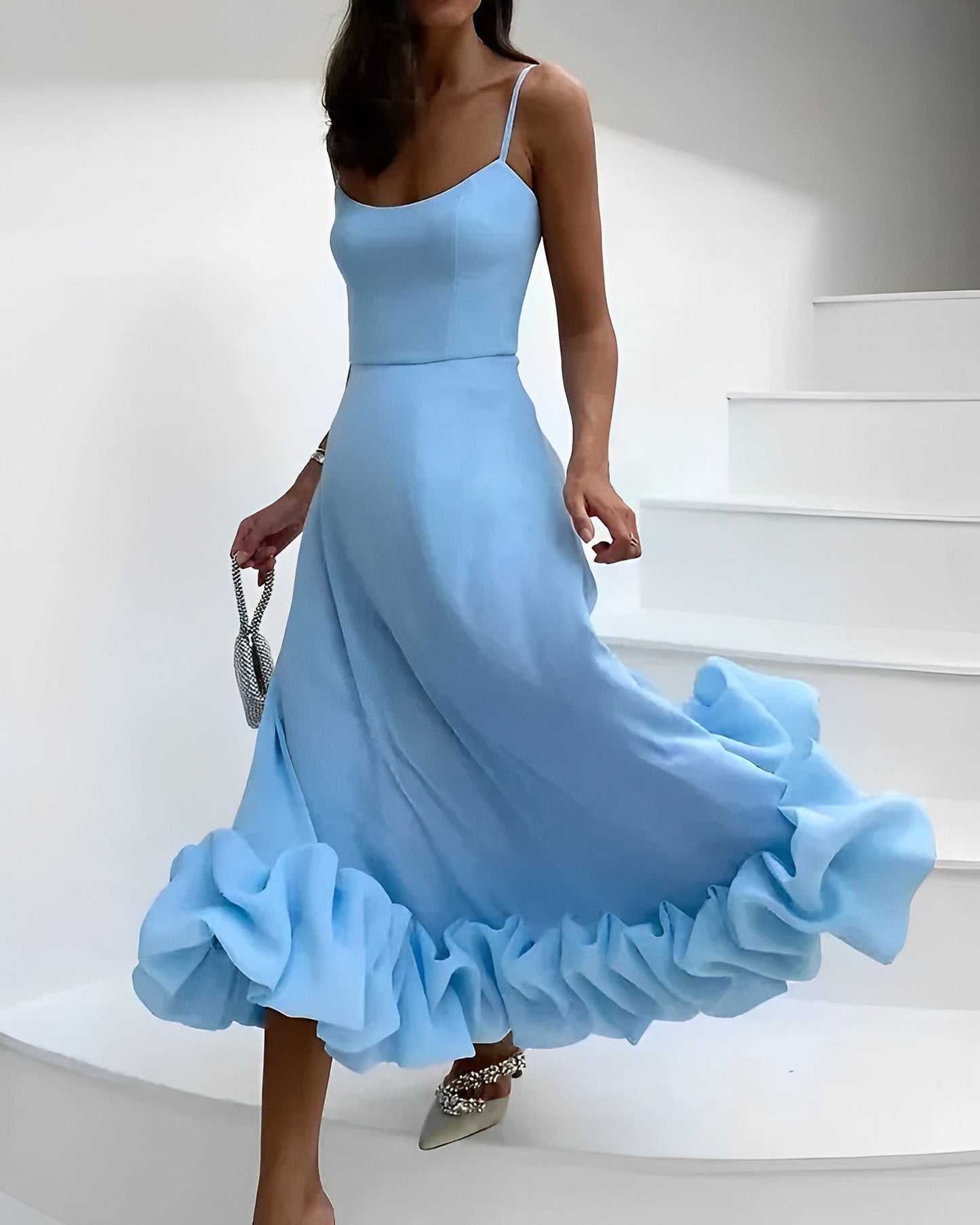 Elegant Midi Dress Women – Chic Comfortable Dress for Weddings & Events