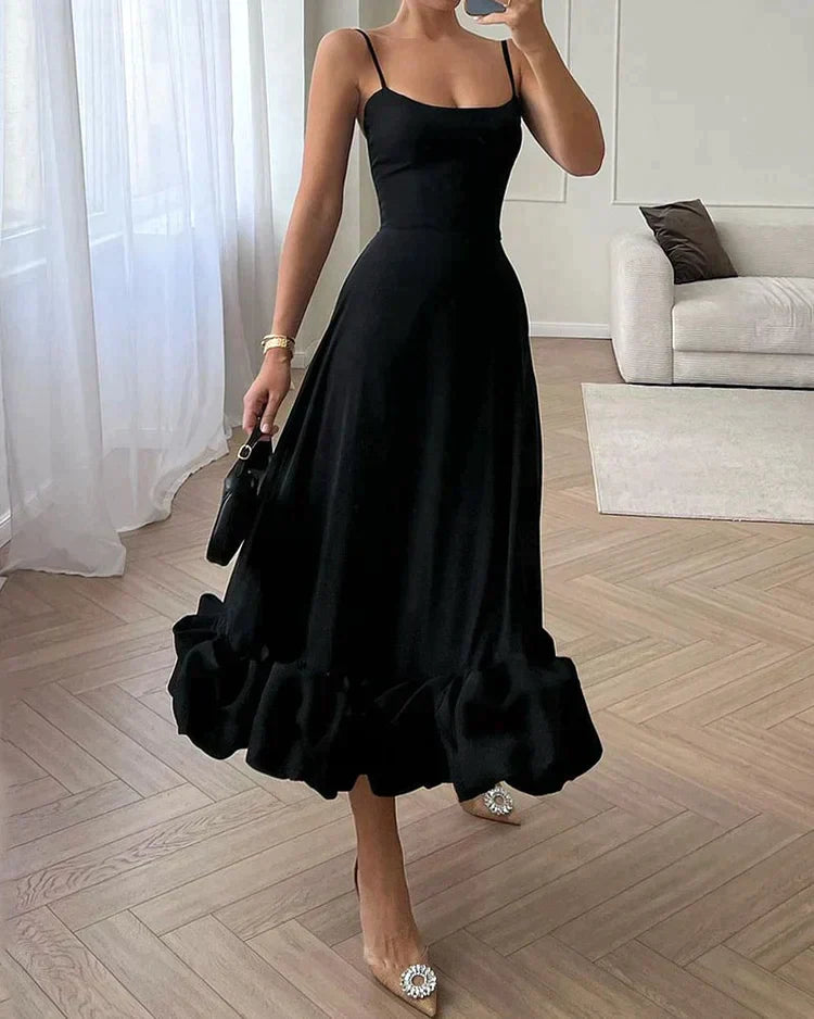 Elegant Midi Dress Women – Chic Comfortable Dress for Weddings & Events