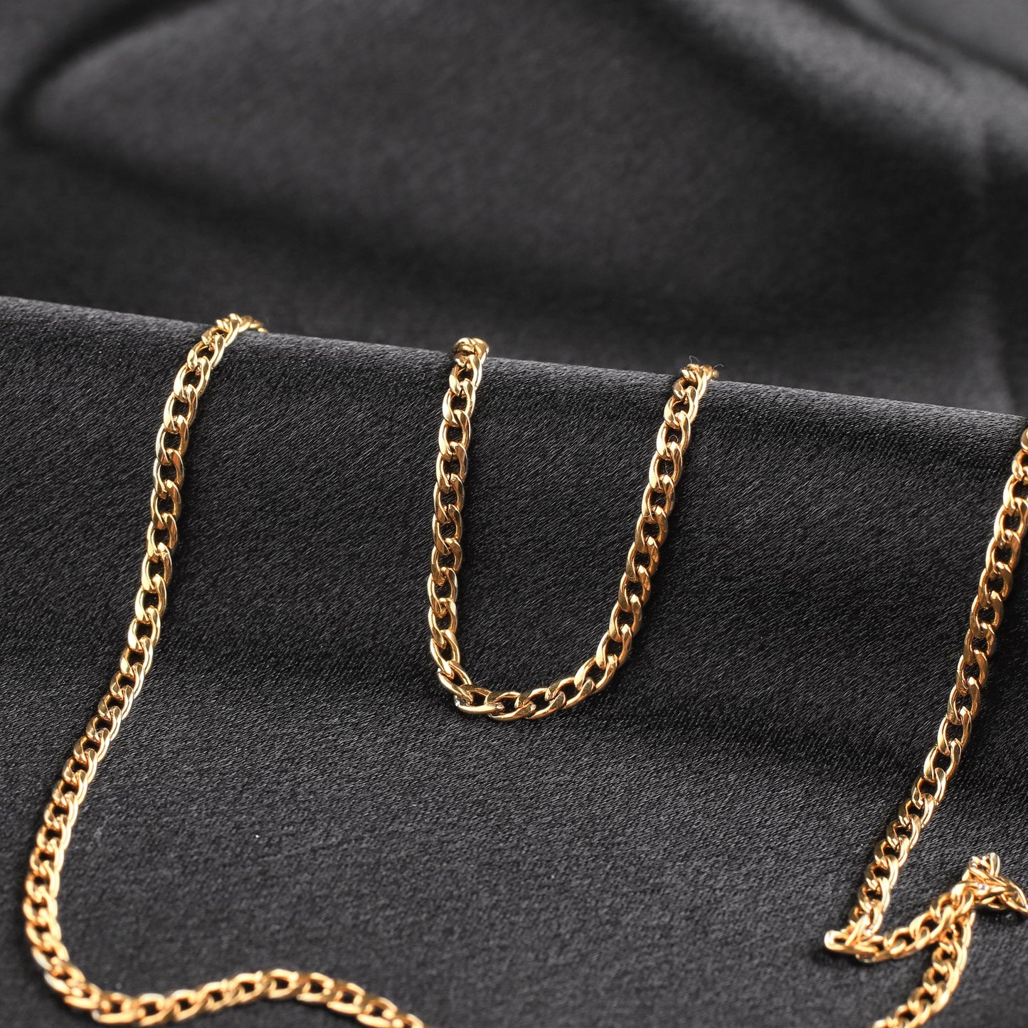 18K Gold Initial Necklace For Men, Gold Custom Necklace
