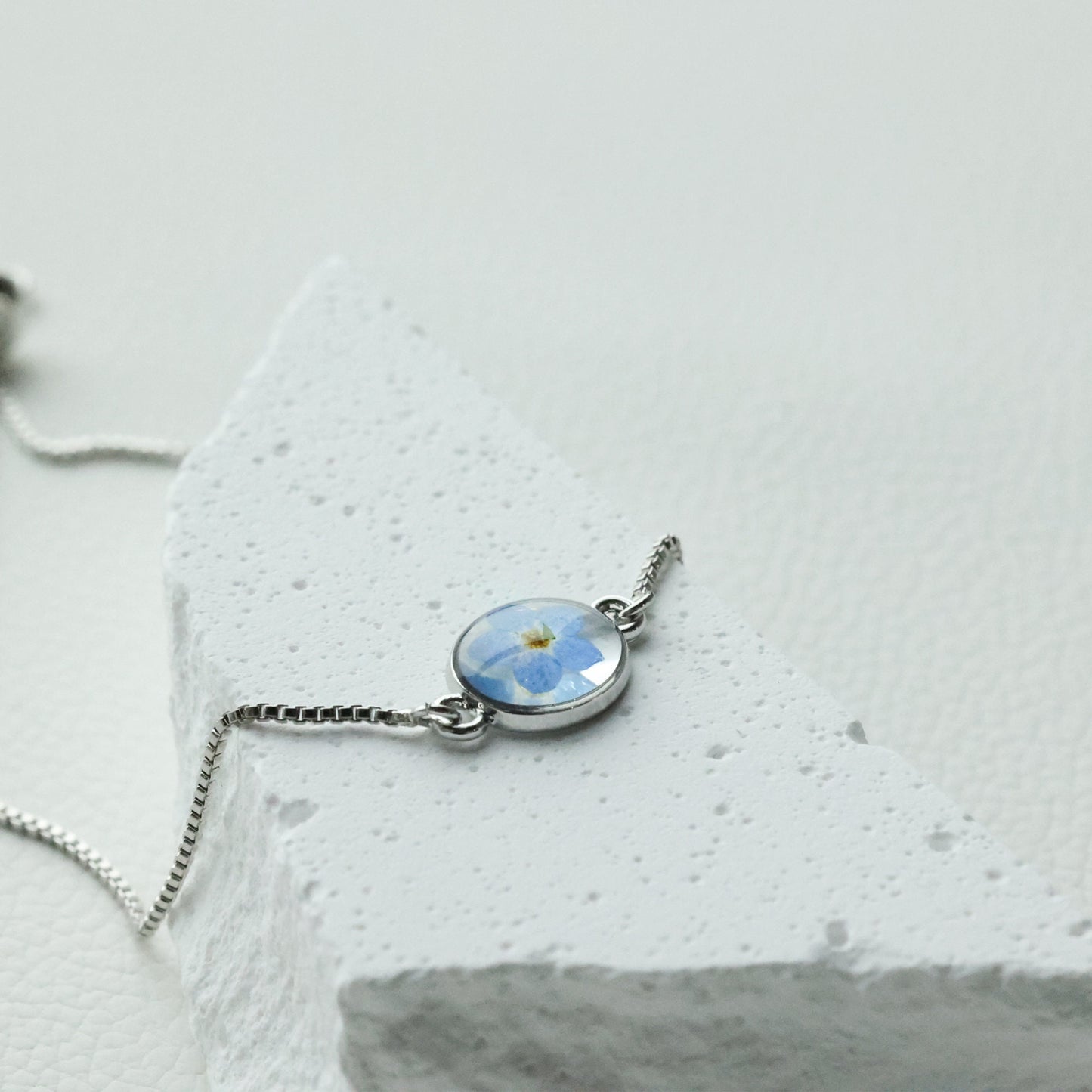 Silver Forget Me Not Bracelet for Women