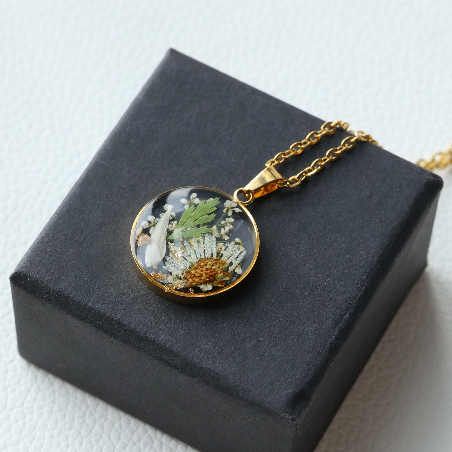 Custom Birth Month Flower Necklace