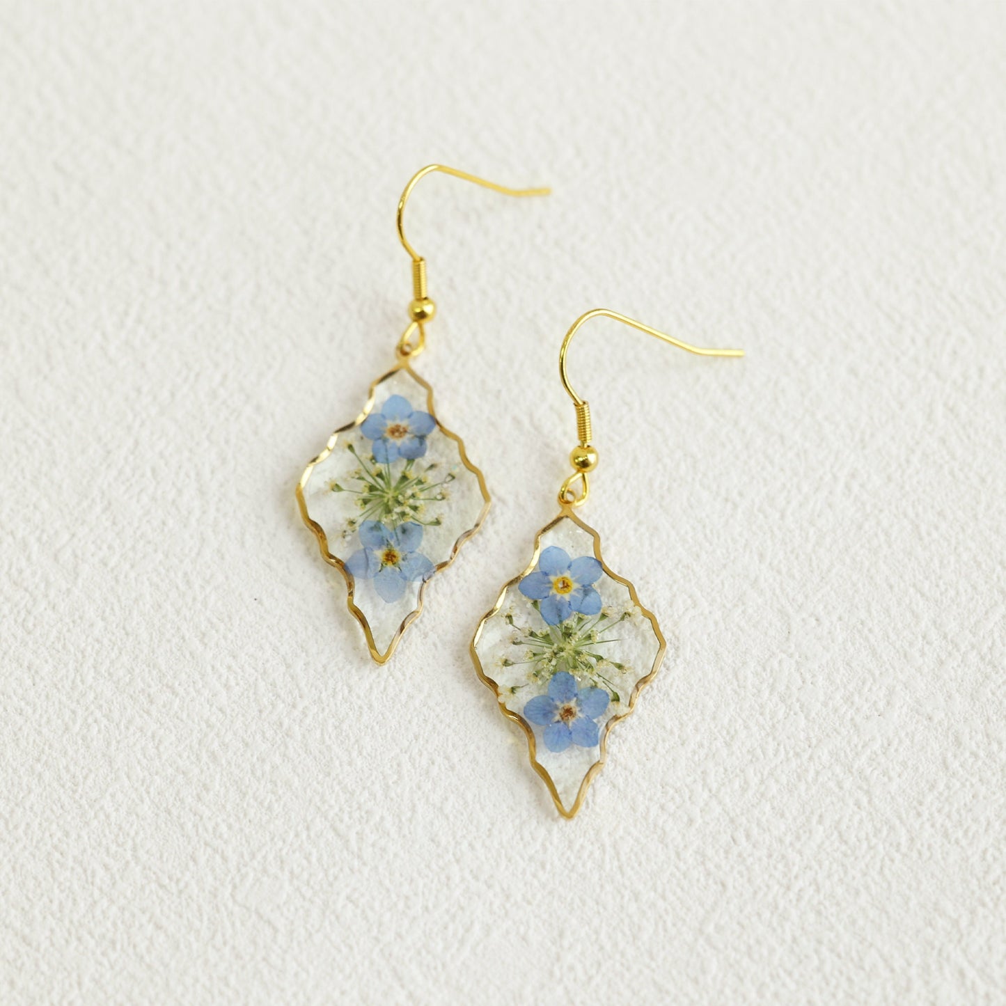Forget Me Not Flower Earrings