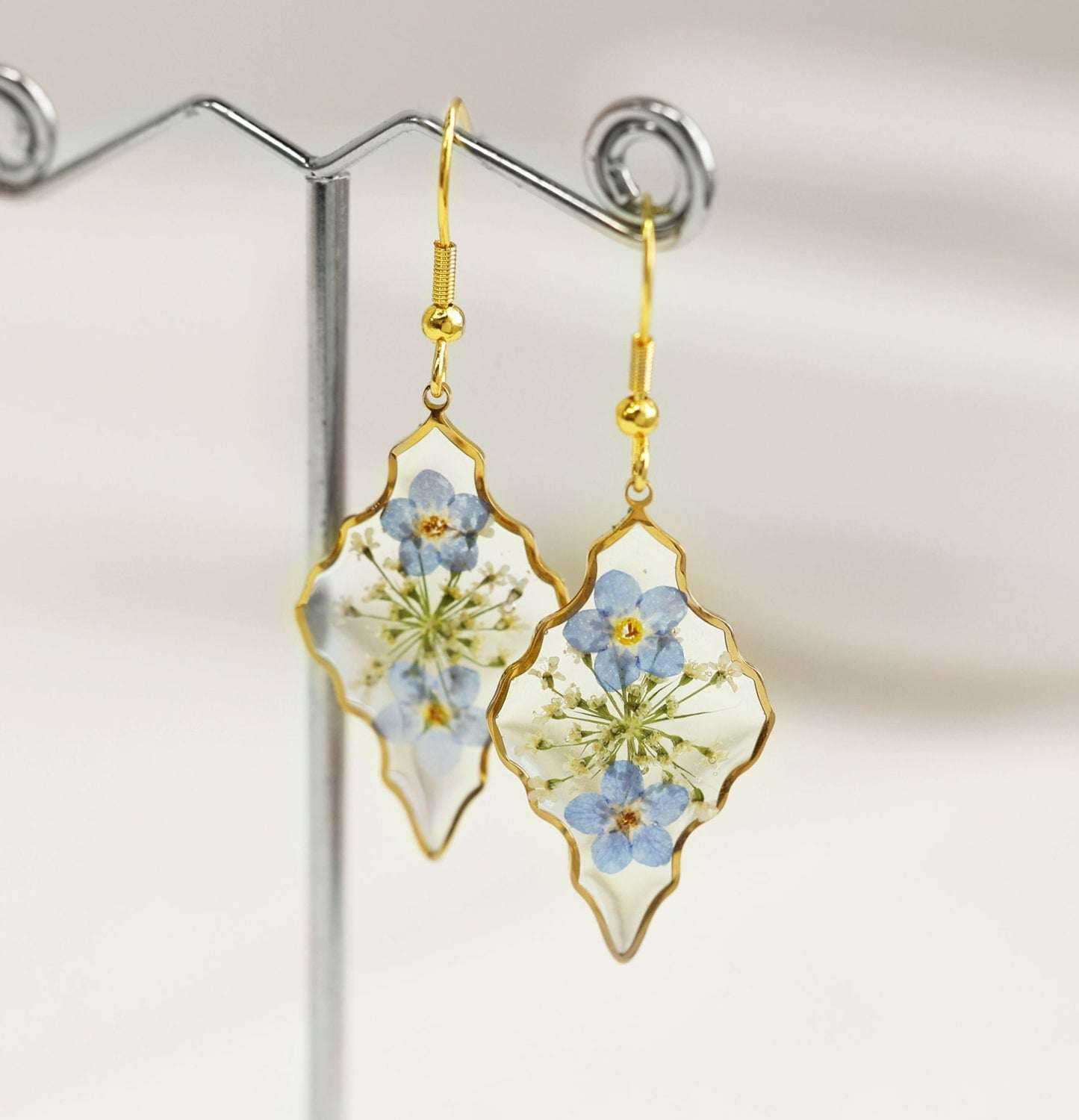 Forget Me Not Flower Earrings