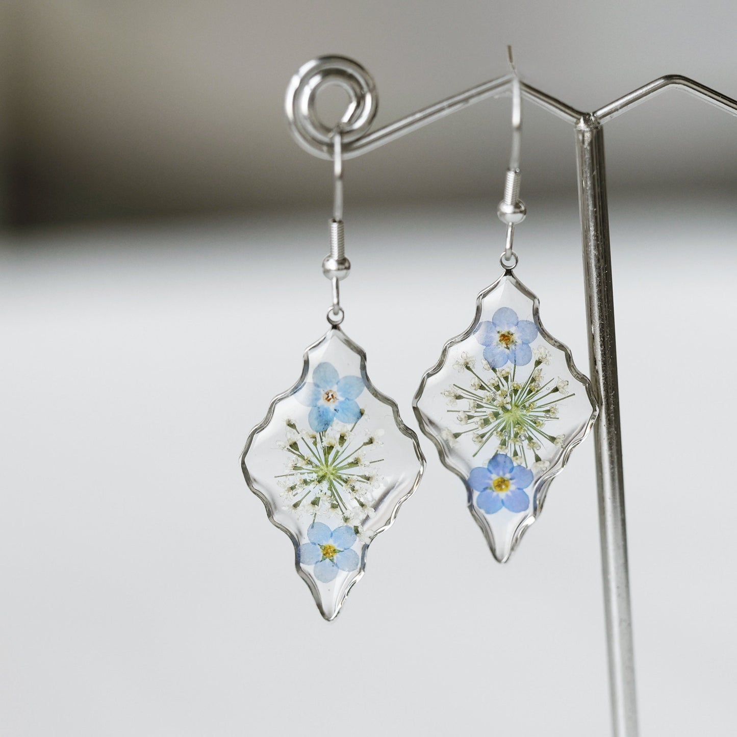 Forget Me Not Flower Earrings