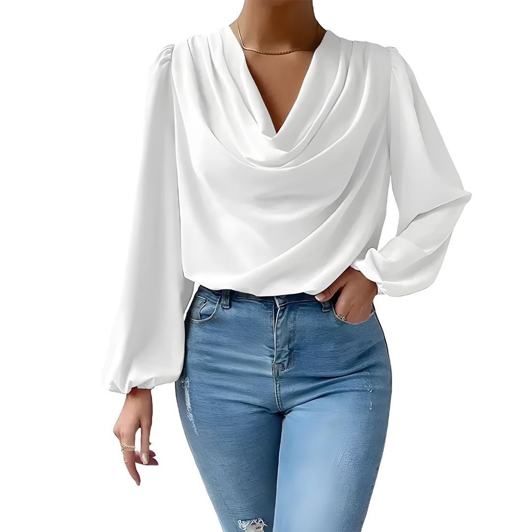 Chic Satin Blouse Women – Long Sleeve Elegant Top