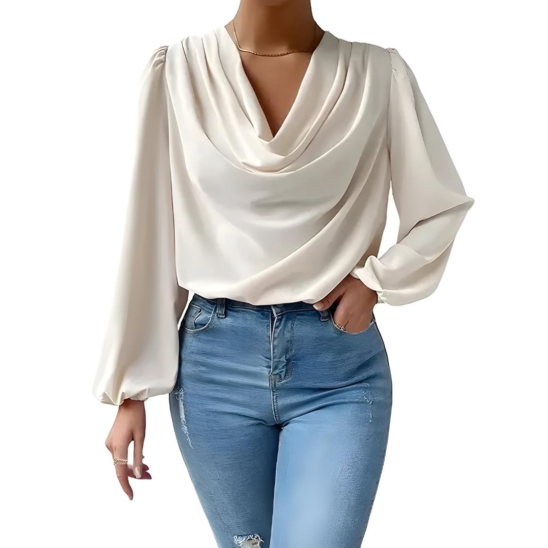 Chic Satin Blouse Women – Long Sleeve Elegant Top