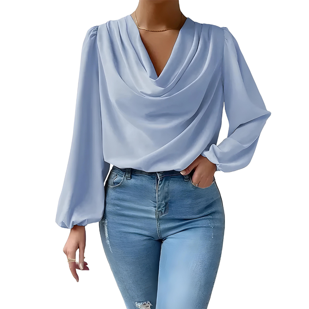 Chic Satin Blouse Women – Long Sleeve Elegant Top
