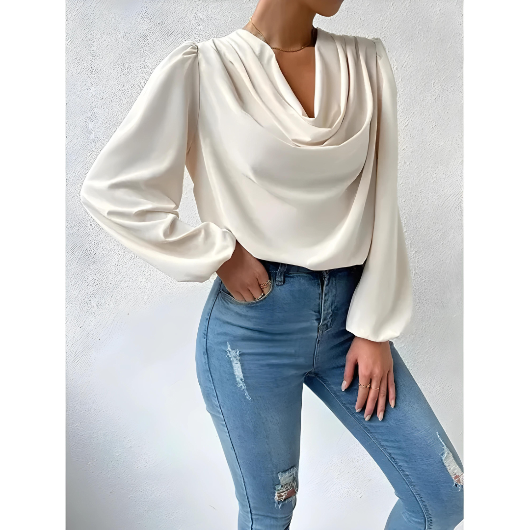 Chic Satin Blouse Women – Long Sleeve Elegant Top