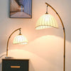 Japanese Bamboo Floor Lamp for Home and Office - Eco-Friendly Lighting