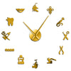 Dental Wall Clock - Large Stylish Timepiece for Home or Office Decor