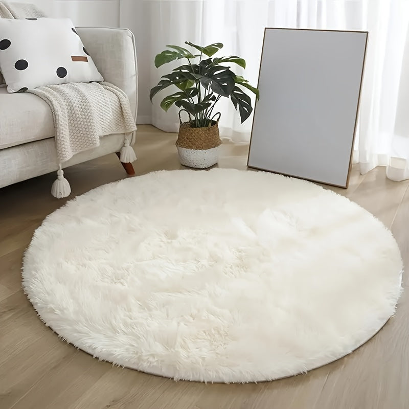 Ultra-Soft Plush Round Rug for Cozy Home Decor and Comfort