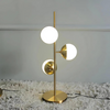 LED Table and Floor Lamp in Gold with Modern Glass Balls for Home Decor