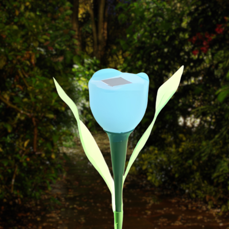 Solar Tulip Garden Lamp - Elegant Outdoor Lighting for Home and Patio