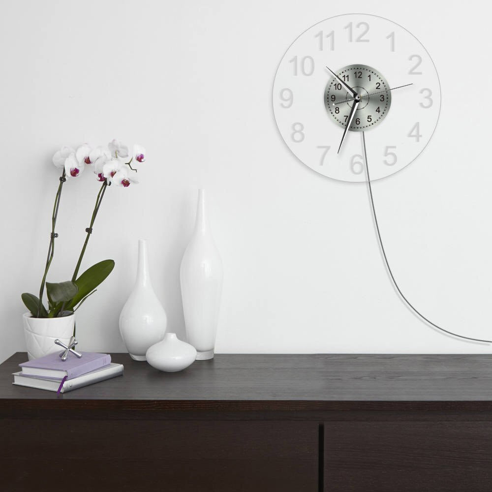 LED Acrylic Wall Clock - Modern Illuminated Design for Home & Office Decor