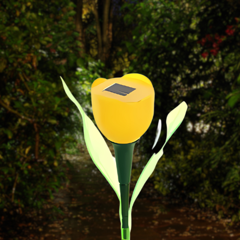 Solar Tulip Garden Lamp - Elegant Outdoor Lighting for Home and Patio