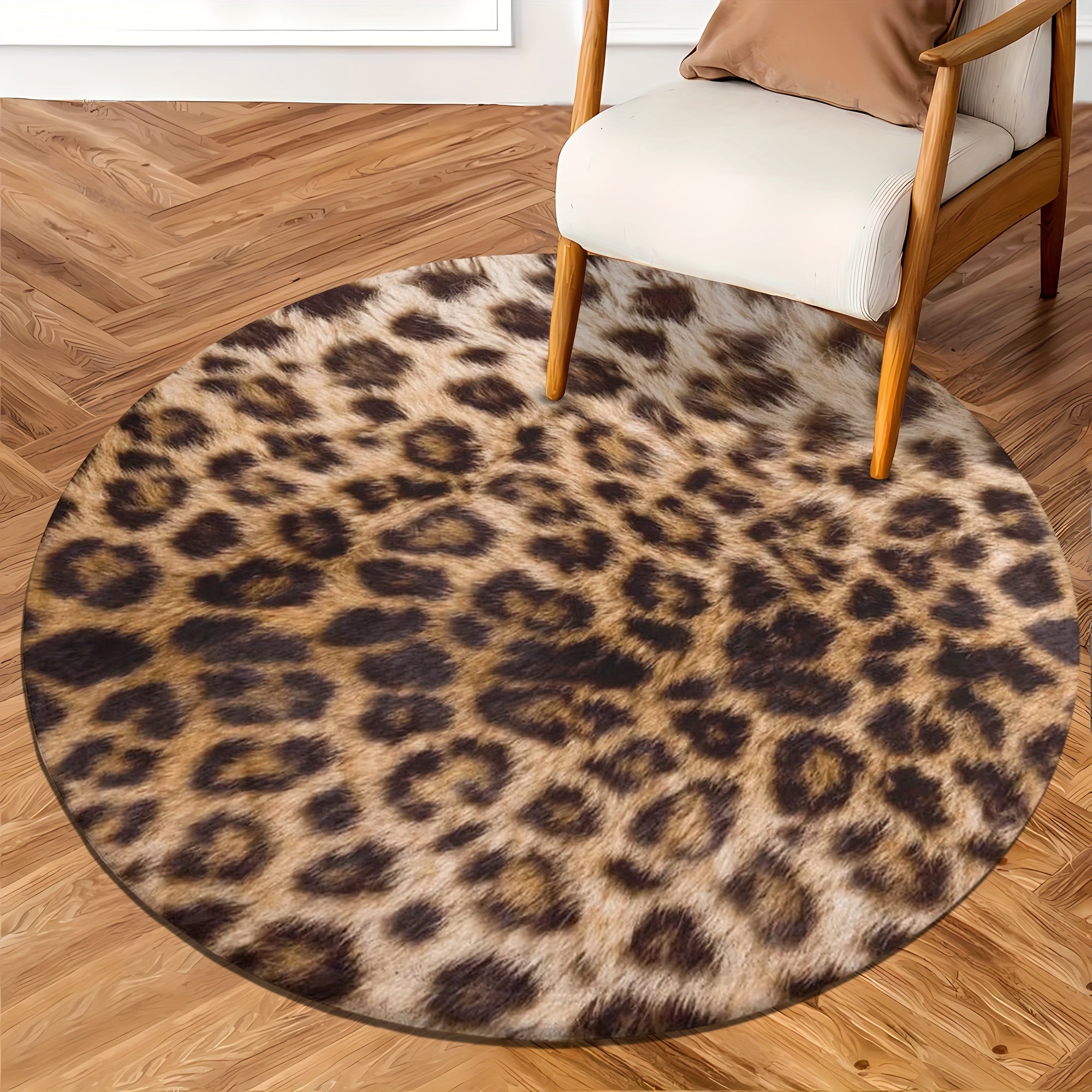 Leopard Flannel Area Rug for Cozy Home Decor and Stylish Living Spaces