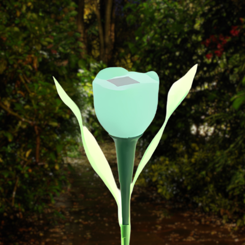 Solar Tulip Garden Lamp - Elegant Outdoor Lighting for Home and Patio