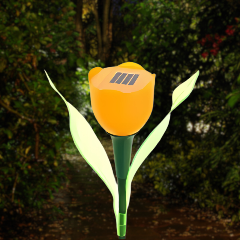 Solar Tulip Garden Lamp - Elegant Outdoor Lighting for Home and Patio