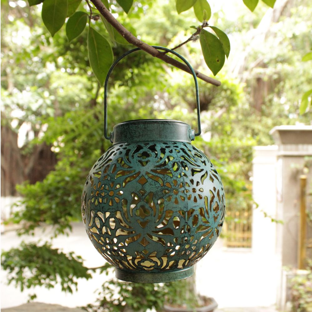 Solar-Powered Outdoor Lantern | Stylish, Eco-Friendly Garden Lighting