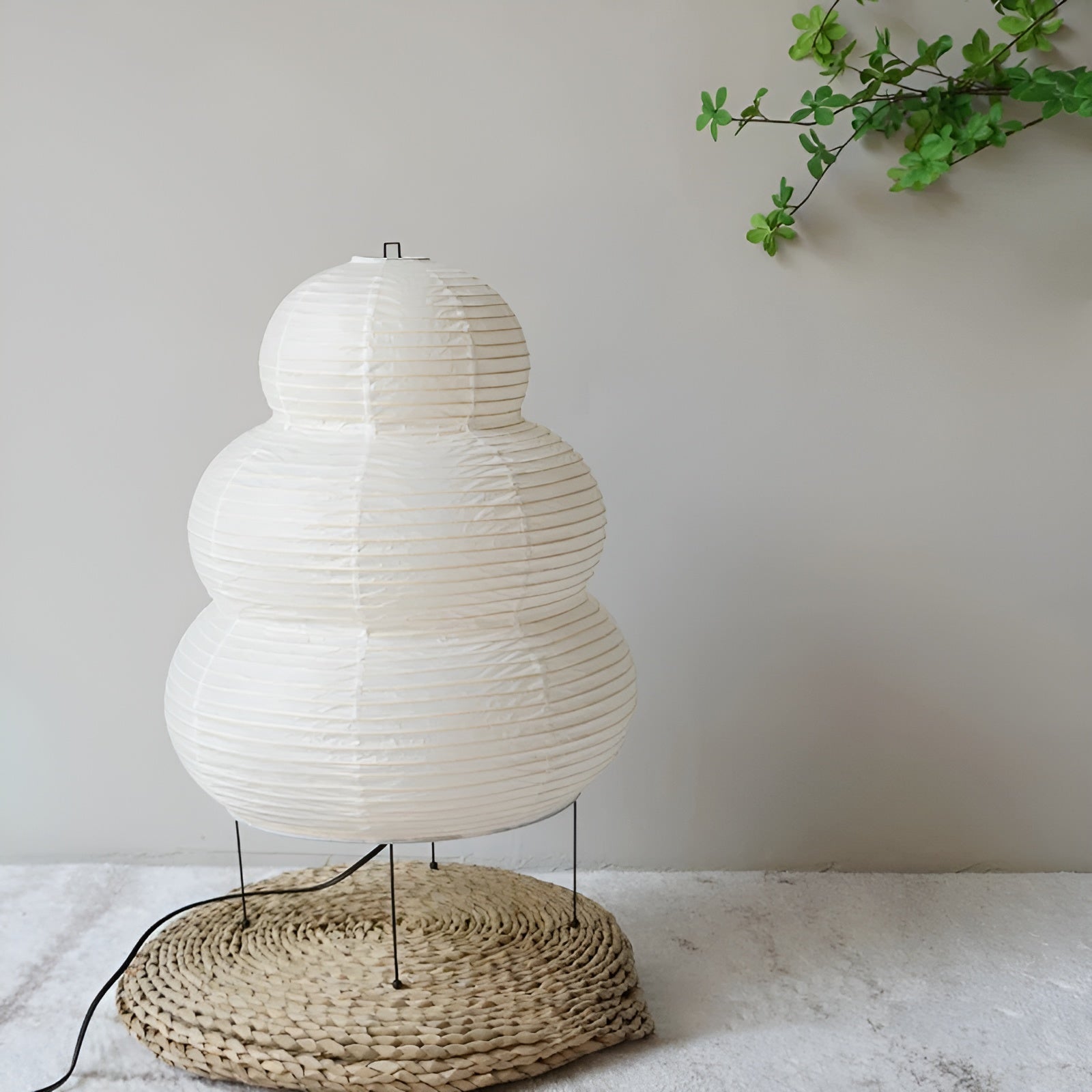 Japanese Rice Paper Floor Lamp for Cozy Home and Office Lighting