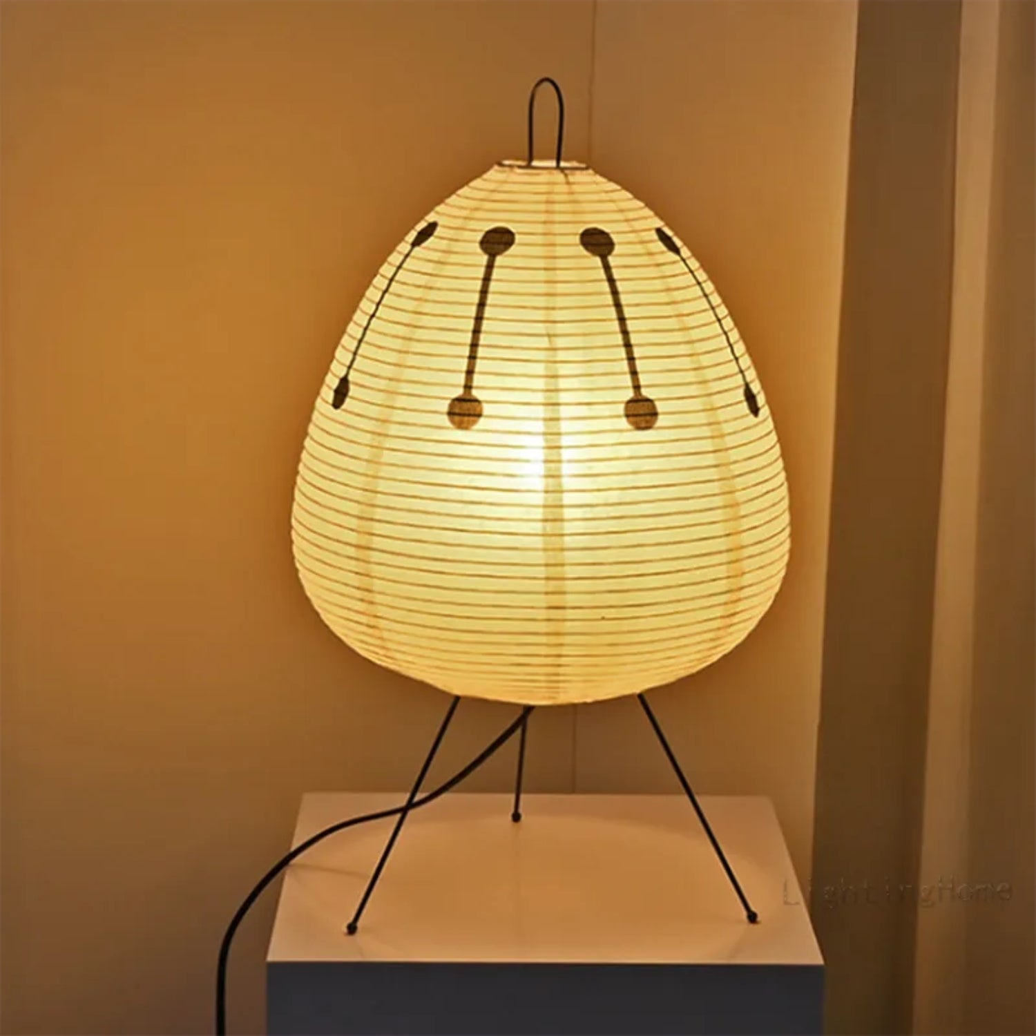 Japanese Rice Paper Floor Lamp for Cozy Home and Office Atmosphere