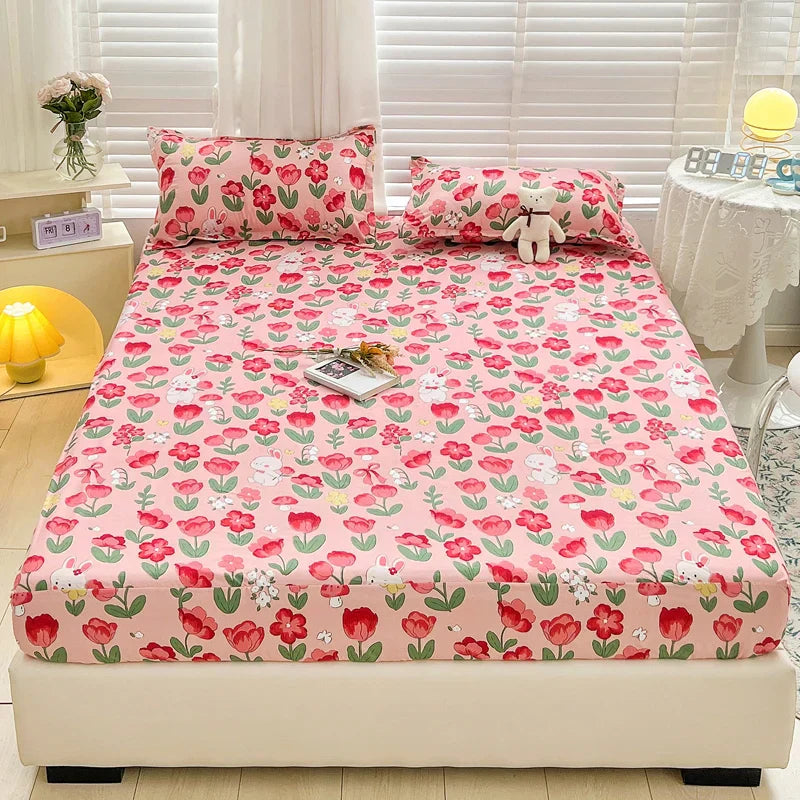 Fitted Sheet with Print for Bedroom Comfort and Style - Soft, Durable Material