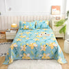 Cotton Fitted Sheet with Print Design for Cozy Home Bedding