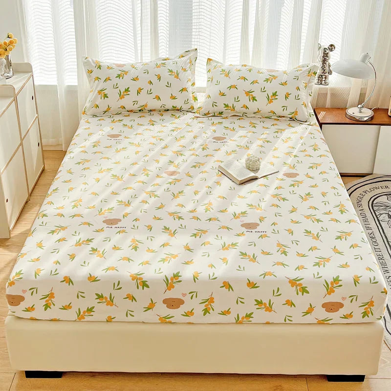 Fitted Sheet with Print for Bedroom Comfort and Style - Soft, Durable Material