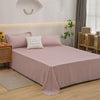 Solid Colour Bed Sheet - Soft, Durable Bedding for Home & Office Use