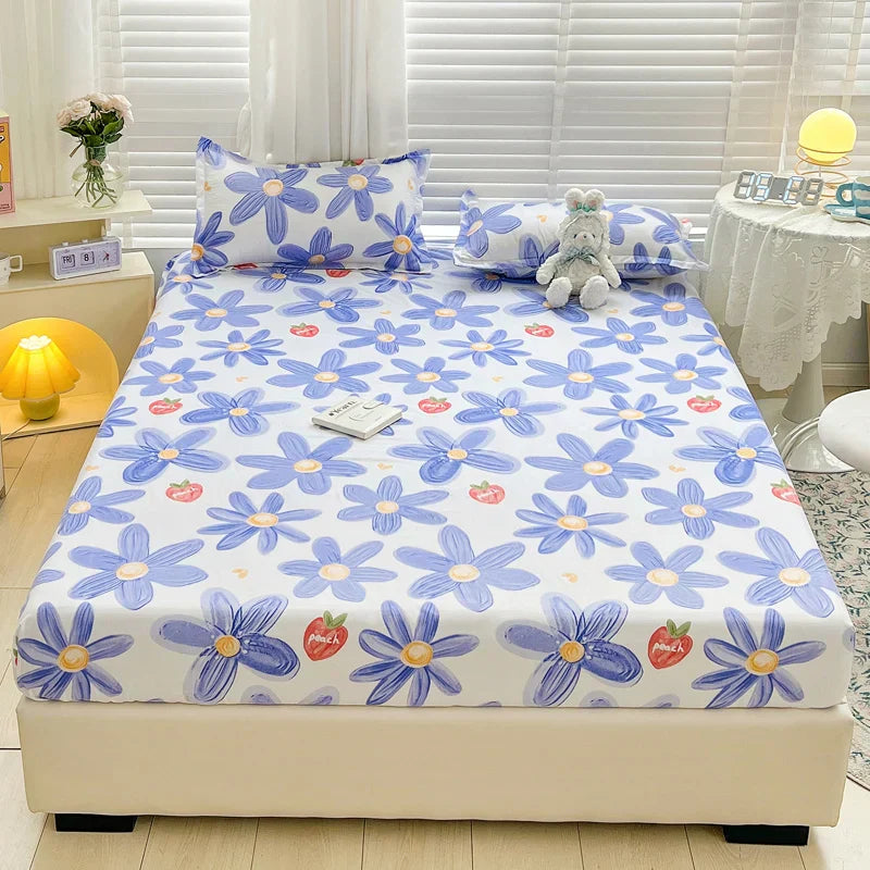 Fitted Sheet with Print for Bedroom Comfort and Style - Soft, Durable Material