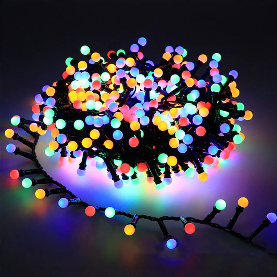 Waterproof LED String Lights for Garden and Pool Decor, Outdoor Lighting