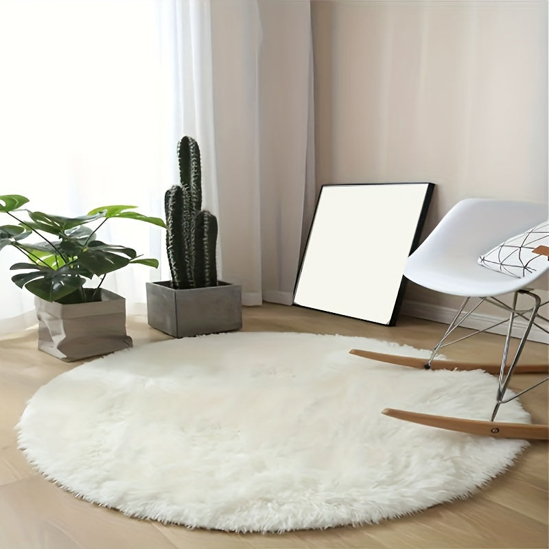 Ultra-Soft Plush Round Rug for Cozy Home Decor and Comfort