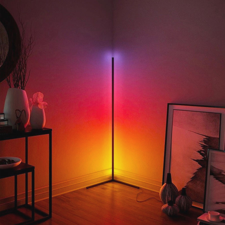 Sustainable Smart LED Floor Lamp with Voice Control for Home & Office