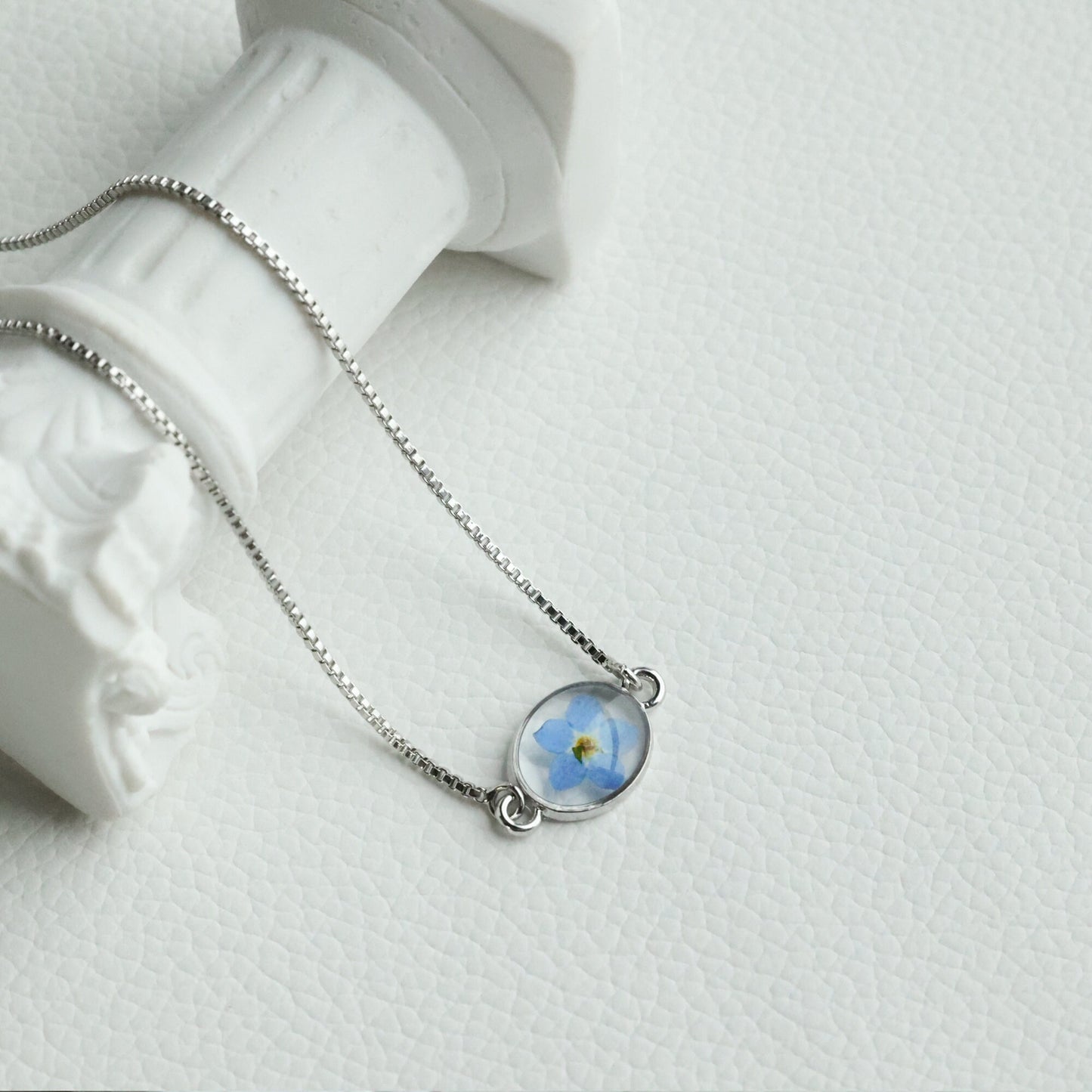 Silver Forget Me Not Bracelet for Women