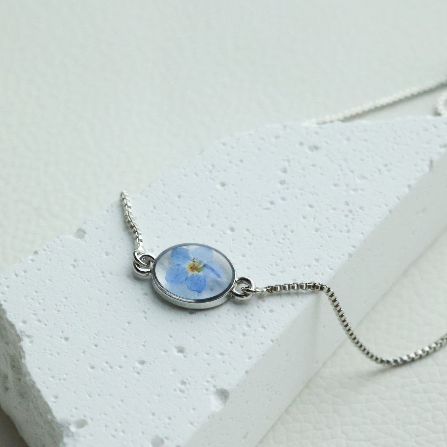 Silver Forget Me Not Bracelet for Women