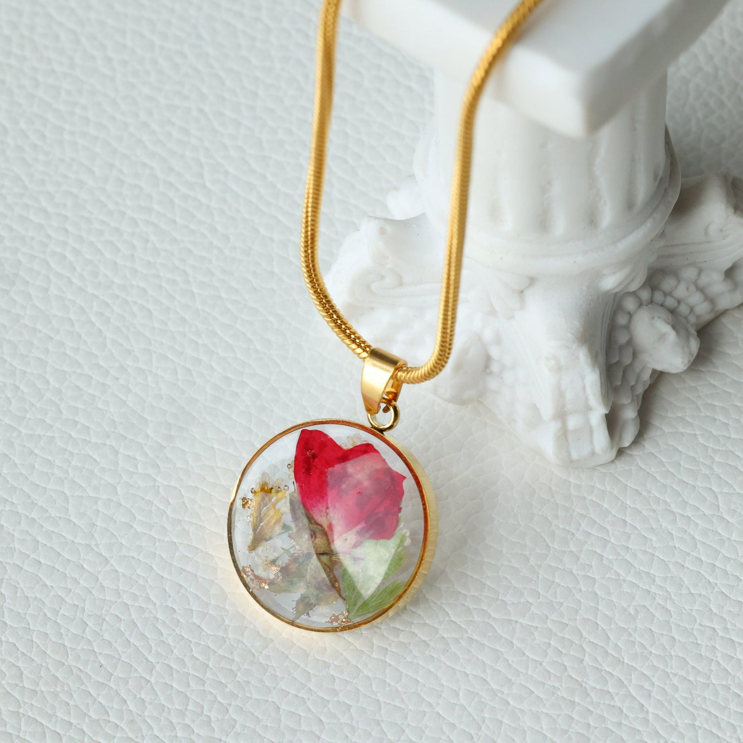 Custom Birth Month Flower Necklace