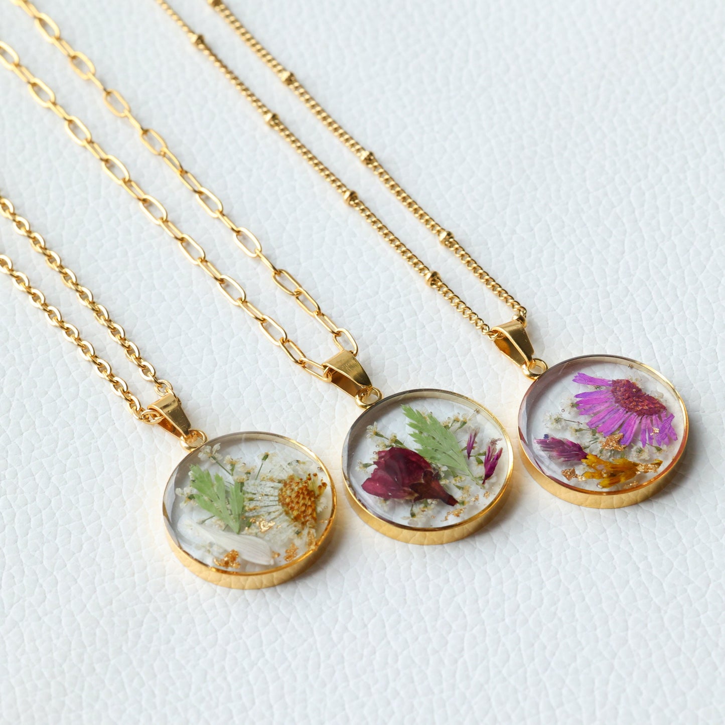 Custom Birth Month Flower Necklace
