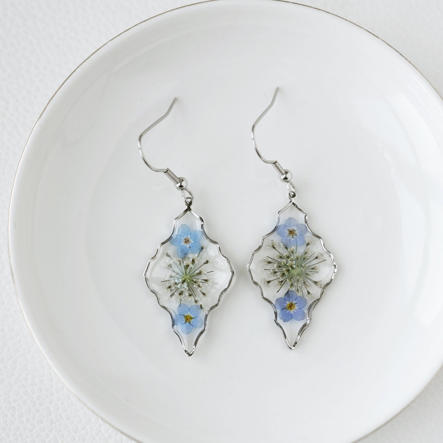 Forget Me Not Flower Earrings