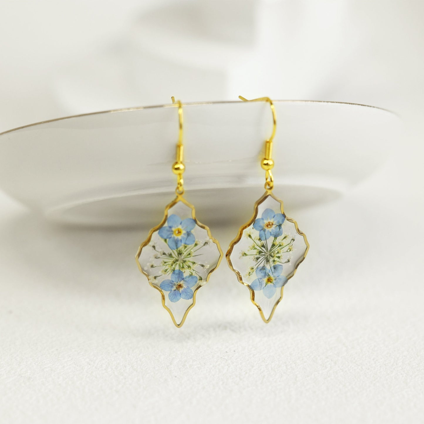 Forget Me Not Flower Earrings