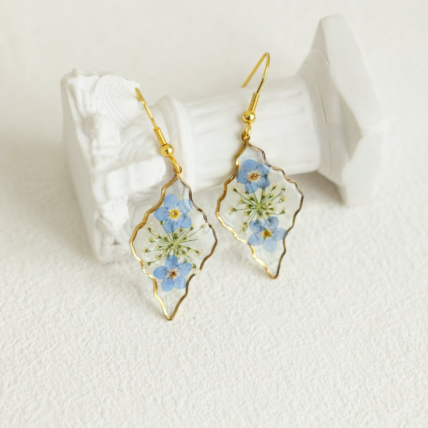 Forget Me Not Flower Earrings
