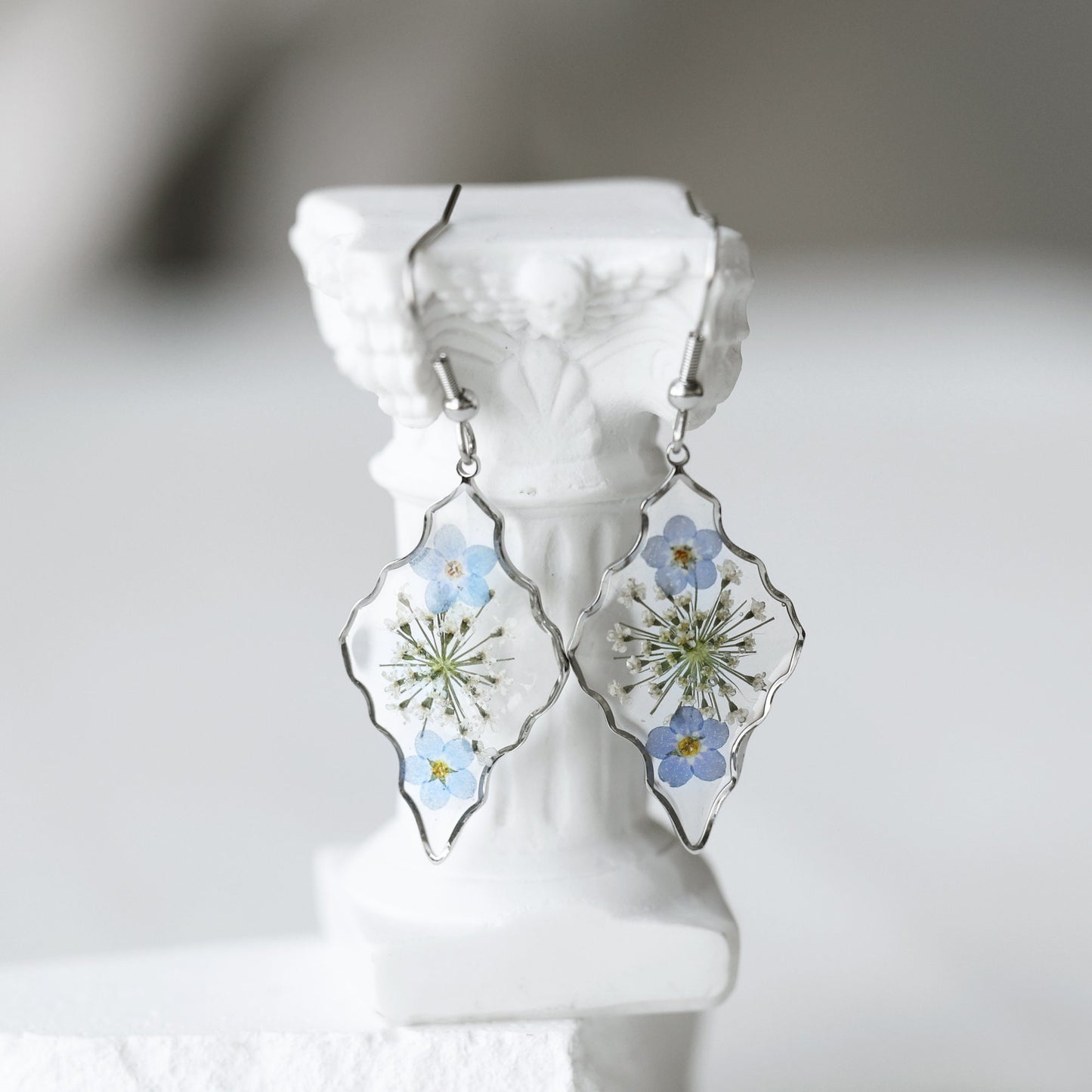 Forget Me Not Flower Earrings
