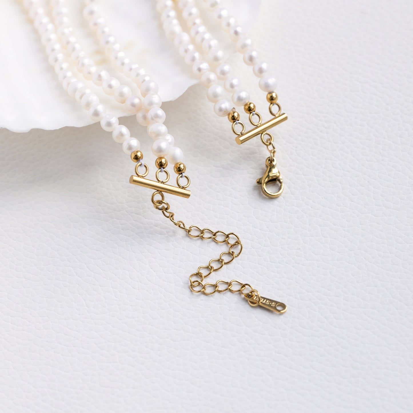 Custom Birthstone Pearl Necklace for Women