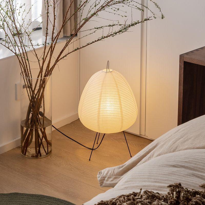 Japanese Rice Paper Floor Lamp for Cozy Home and Office Atmosphere